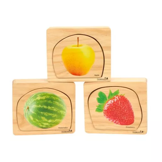 Excellerations earlySTEM™ Life Cycle Nesting Puzzles - Fruit - Set of 3