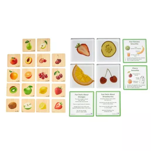 Excellerations Fruit Tiles & Cards Kit - 26pcs