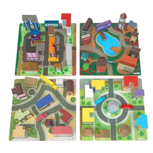 Excellerations JourneyJunction™ Build & Block Logic Puzzle - 4 sets