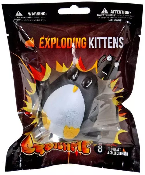 Exploding Kittens SquishMe Adorable Penguin Squeeze Toy