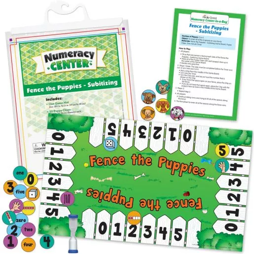 Fence The Puppies - Subitizing Numeracy Center™