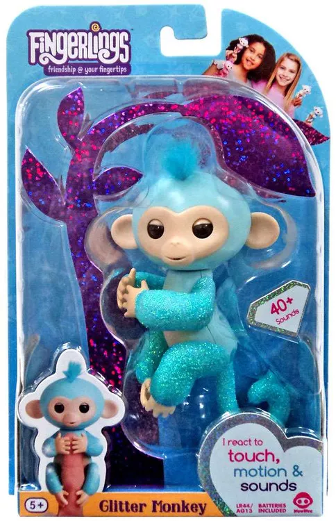 Fingerlings Glitter Monkey Amelia Figure