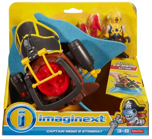 Fisher Price Imaginext Captain Nemo & Stingray Figure Set