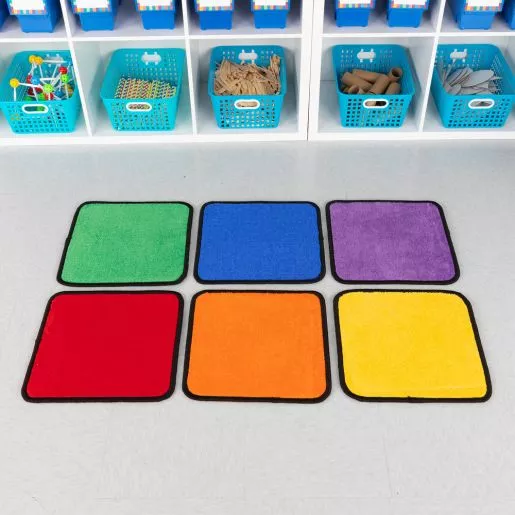 Flexible Seating Squares, 6 Colors
