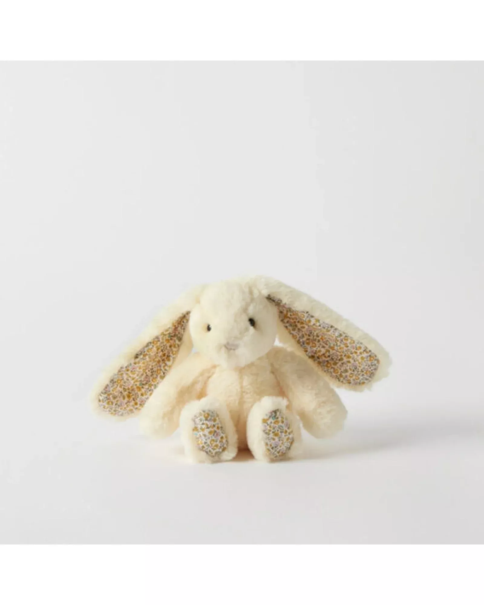 Floral Lemon Bunny Rattle