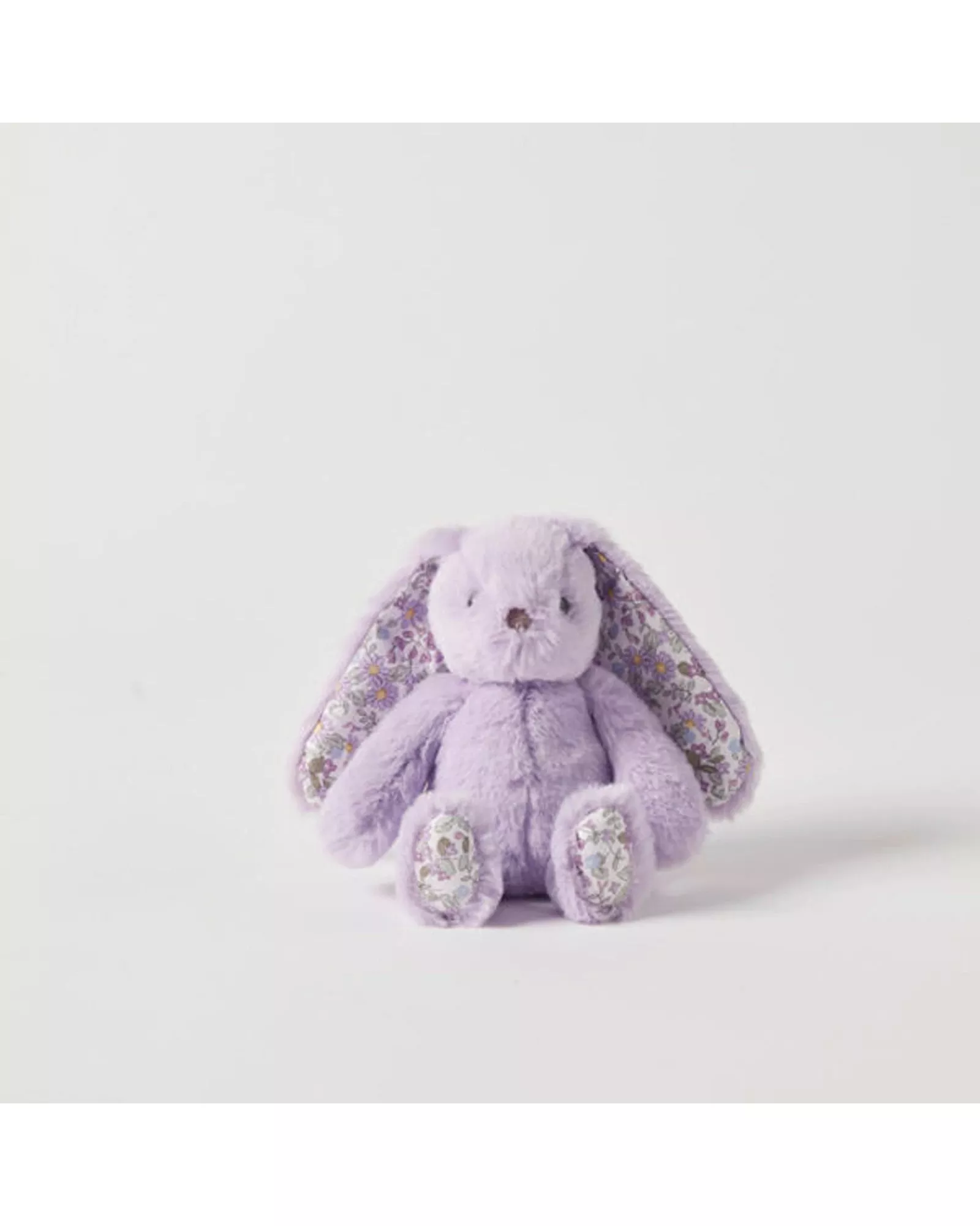 Floral Lilac Bunny Rattle