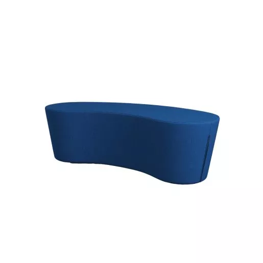 Flowform Bean Bench - Cobalt