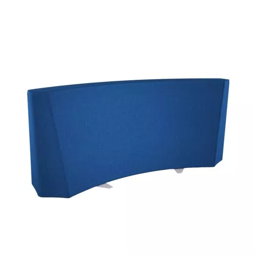 Flowform Curved Bench Divider - Cobalt