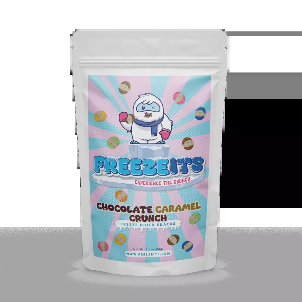 FREEZEITS Chocolate Caramel Crunch 3.1 oz. Bag
