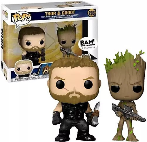 Funko Avengers Infinity War POP! Marvel Thor & Groot Vinyl Bobble Head 2-Pack #293
