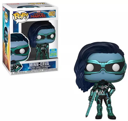 Funko Captain Marvel POP! Marvel Minn-Erva Exclusive Vinyl Bobble Head #487