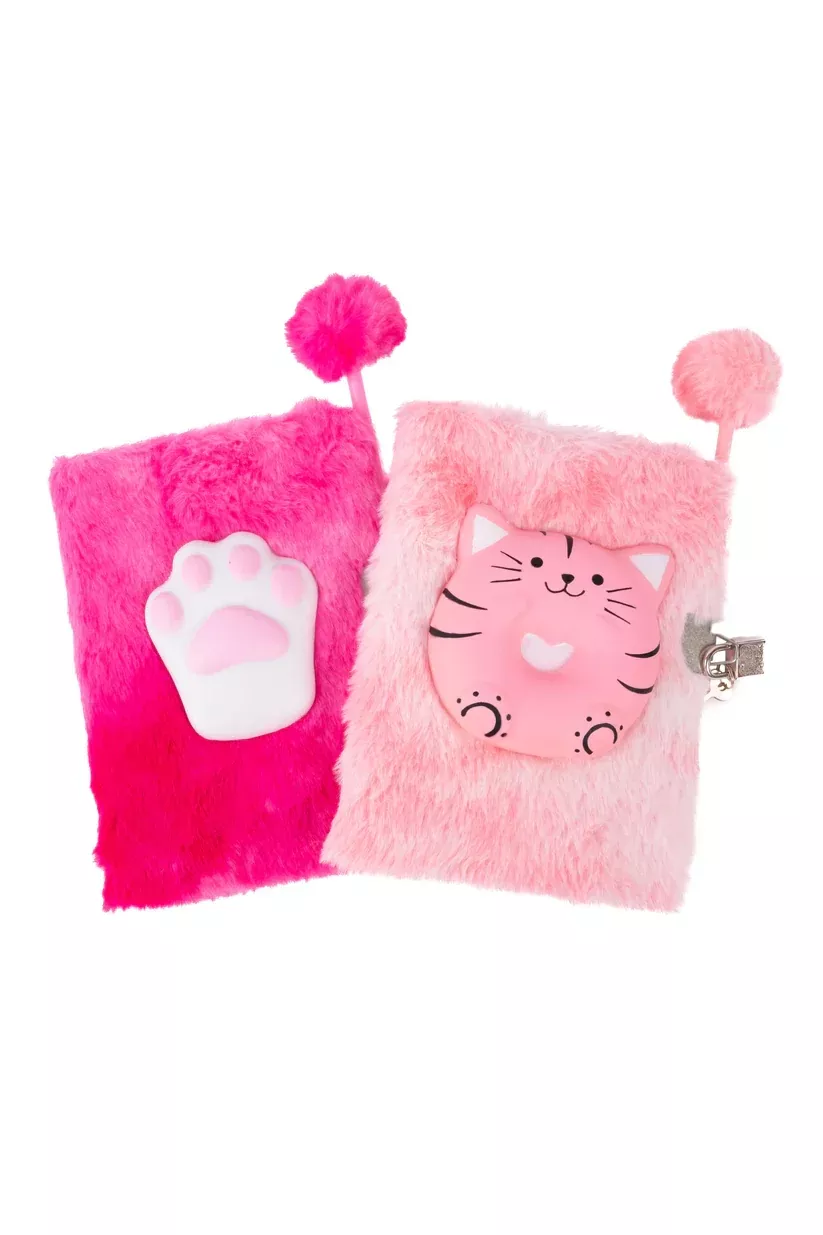 Furry Friends Squishy Cat Journal, Assorted