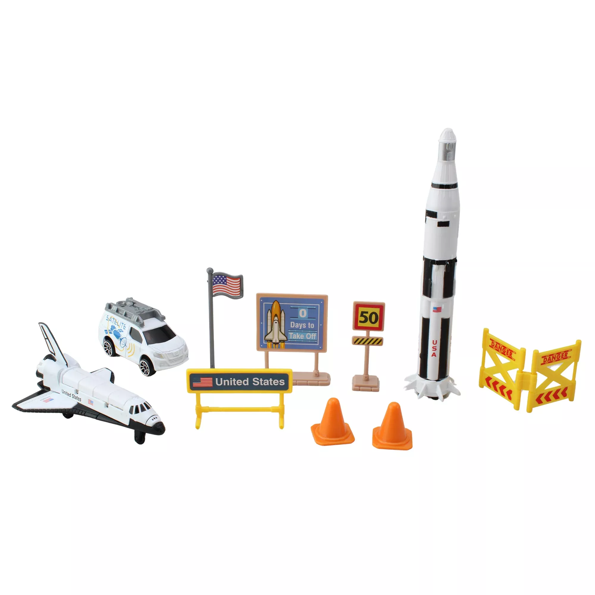 Galactic Voyager Space Shuttle Playset - 10 Piece Set