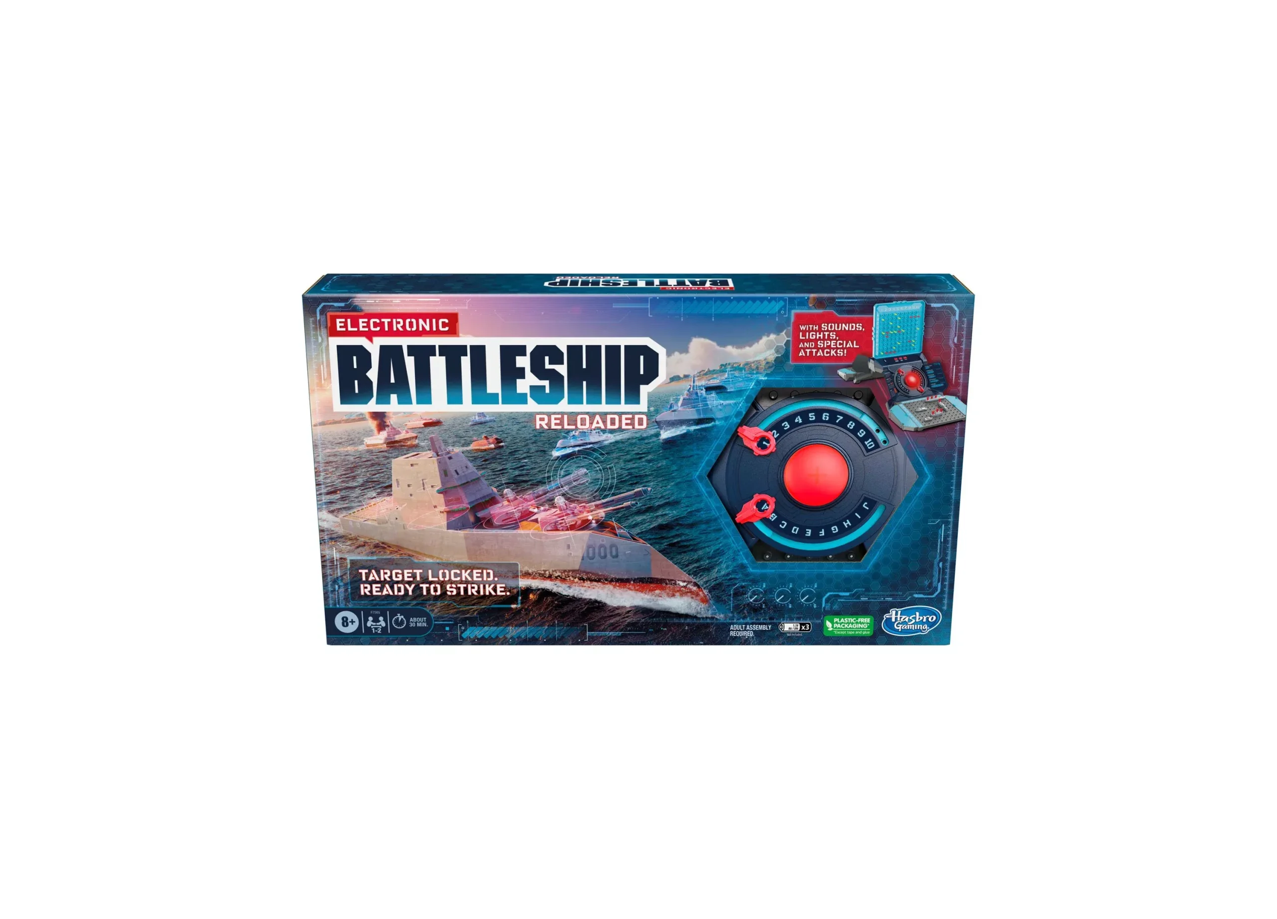 Hasbro Electronic Battleship Reloaded Naval Combat Board Game