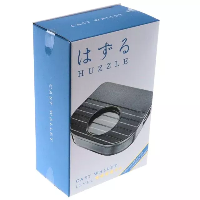 Huzzle Cast Wallet Metal Puzzle