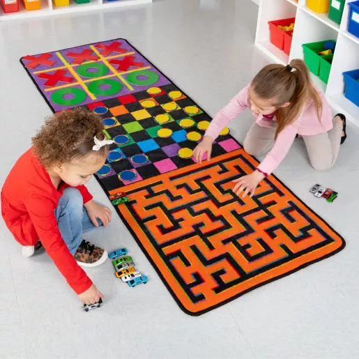 Indoor Recess Rug With Manipulatives