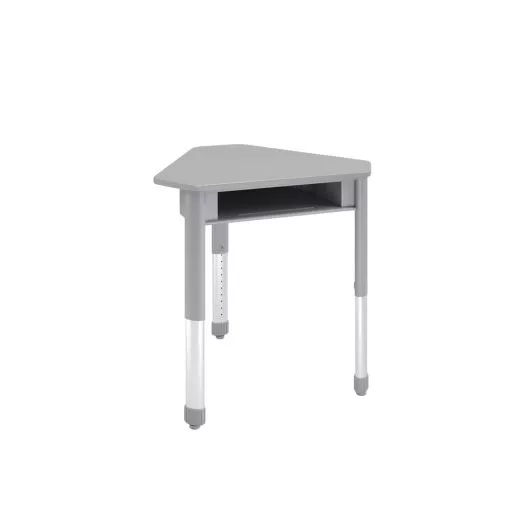 Interchange Open Front Diamond Desk - Gray