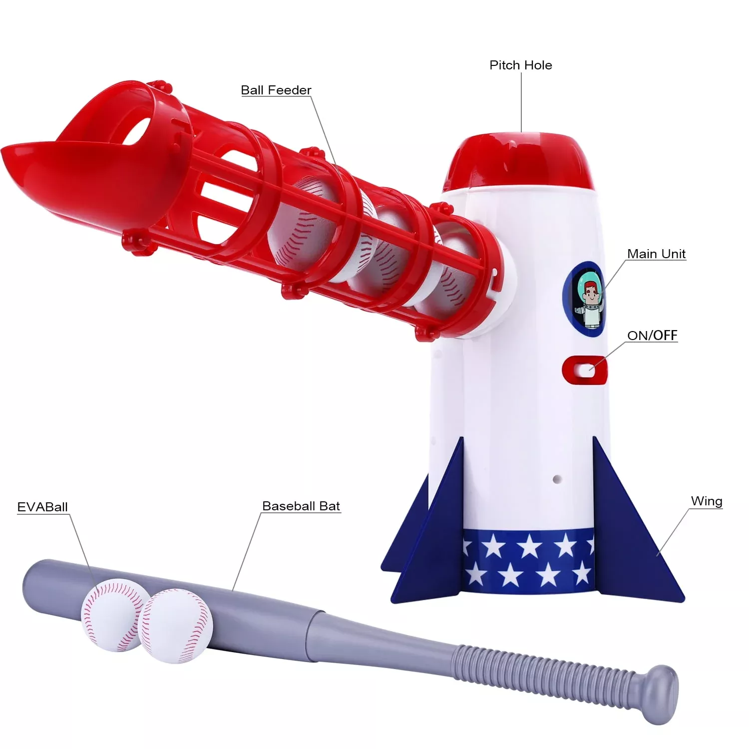 Iplay Ilearn Pop-Up T-Ball Set for Beginner Baseball Fun