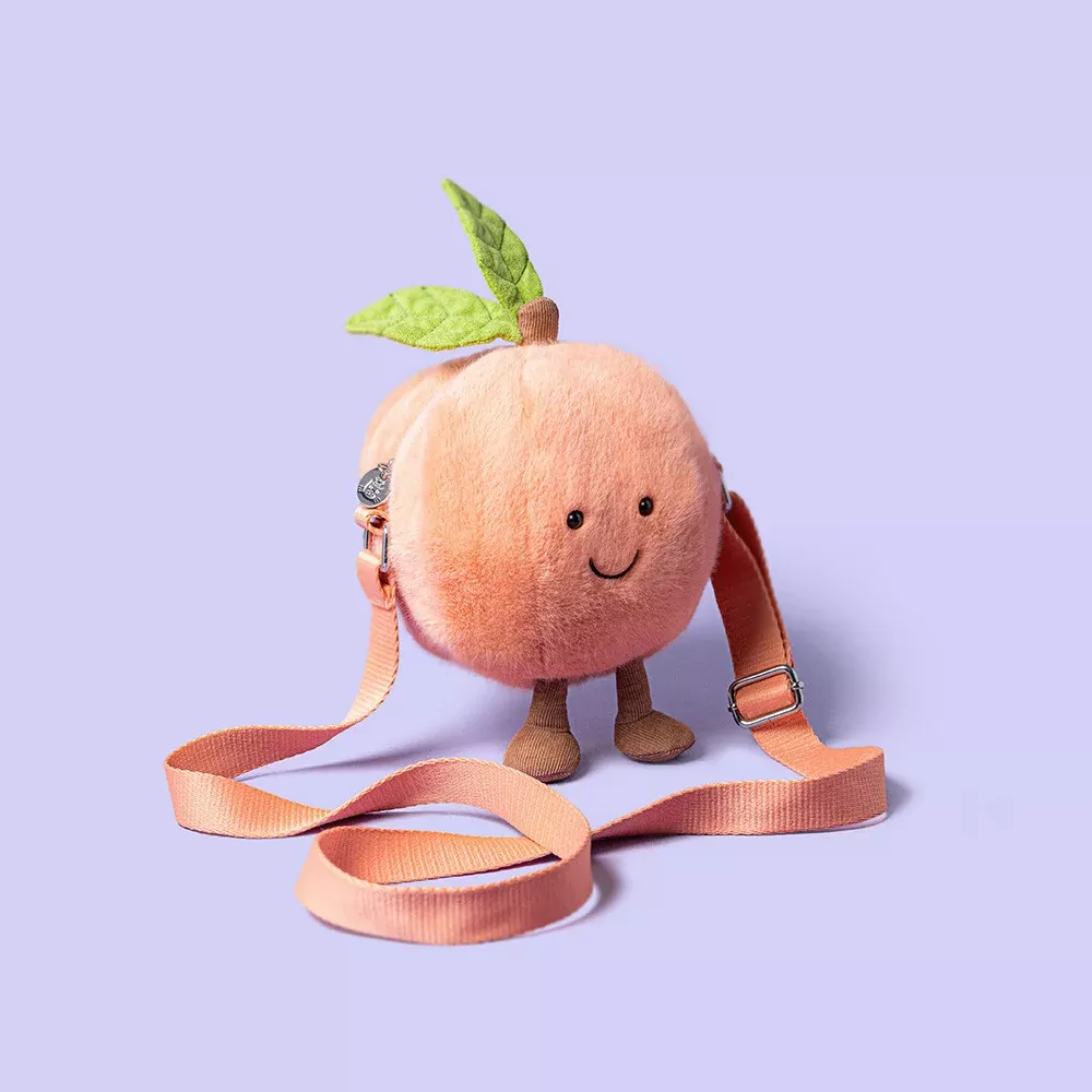 Jellycat Amuseables Peach Shoulder Bag - LIMIT ONE PER CUSTOMER