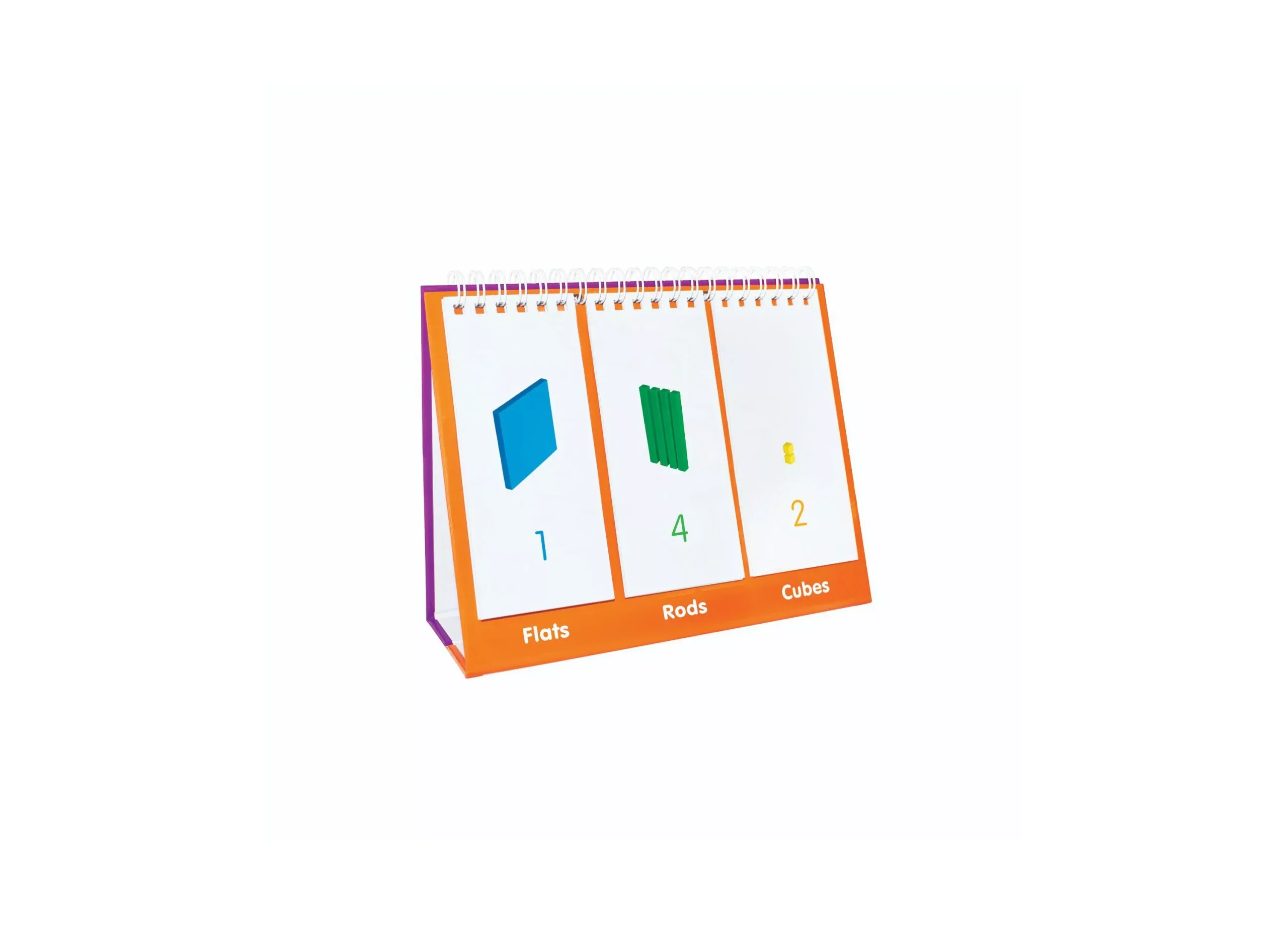 Junior Learning Base Ten Flip Card Set - Educational Math Tool