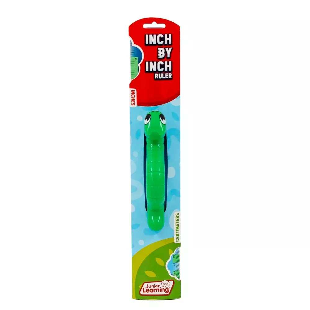 Junior Learning Inch By Inch Ruler - Dual Measurement Learning Tool