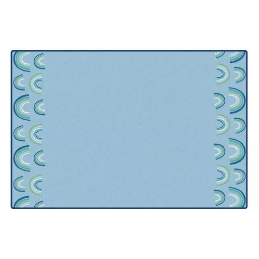 KIDSoft Rainbows End Blue 6'x9'