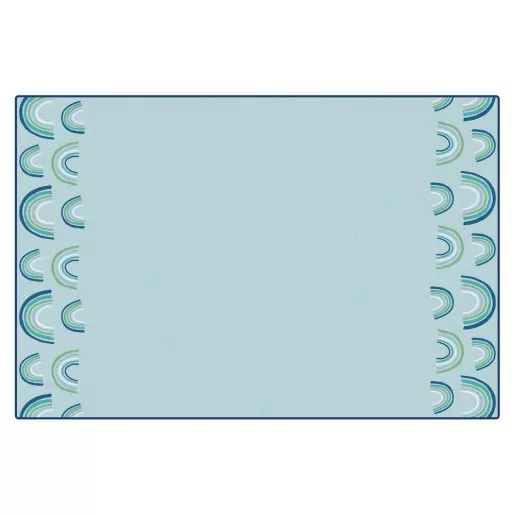 KIDSoft™ Rainbows End Green 4' x 6'