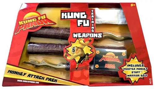 Kung Fu Panda Training Weapons Monkey Attack Pack Exclusive Roleplay Toy