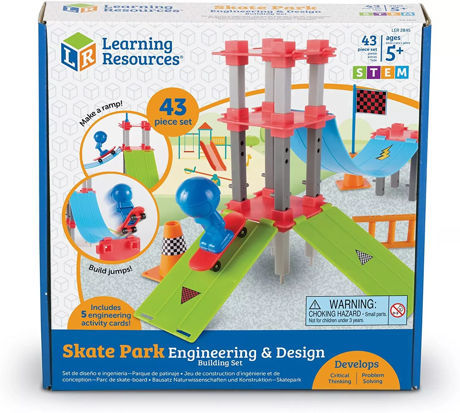 Learning Resources - Skate Park Engineering & Design Building Set