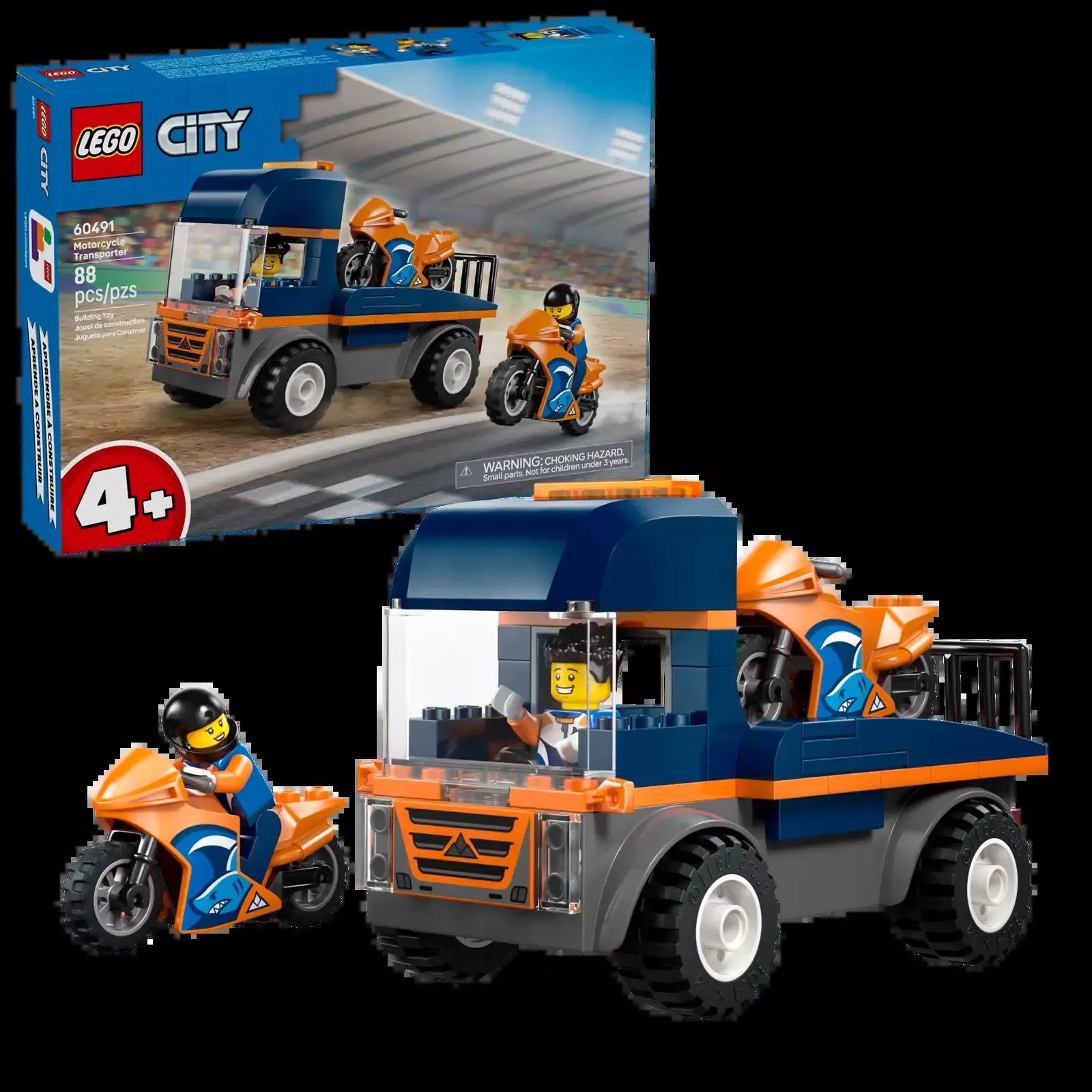 LEGO City Motorcycle Transporter