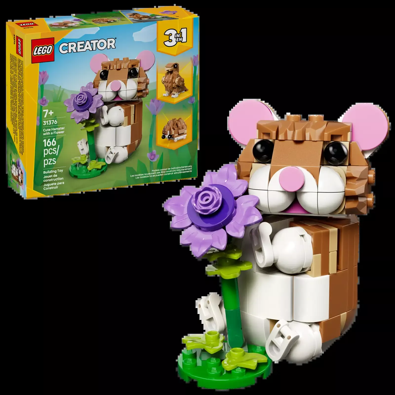 LEGO Creator 3 in 1 Cute Hamster with a Flower