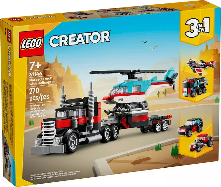 LEGO Creator - Flatbed Truck with Helicopter
