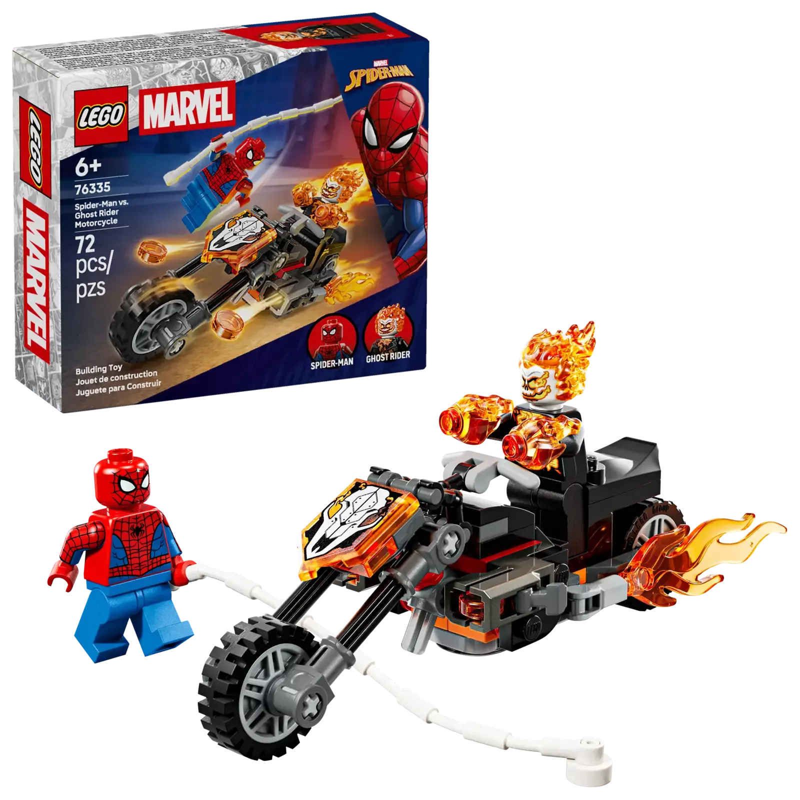 Lego Marvel Spider-Man vs. Ghost Rider Motorcycle