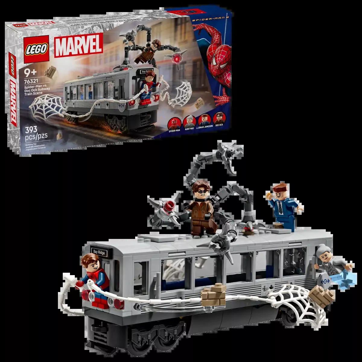 LEGO - Marvel Spiderman vs Doc Ock Subway Train Scene 76321