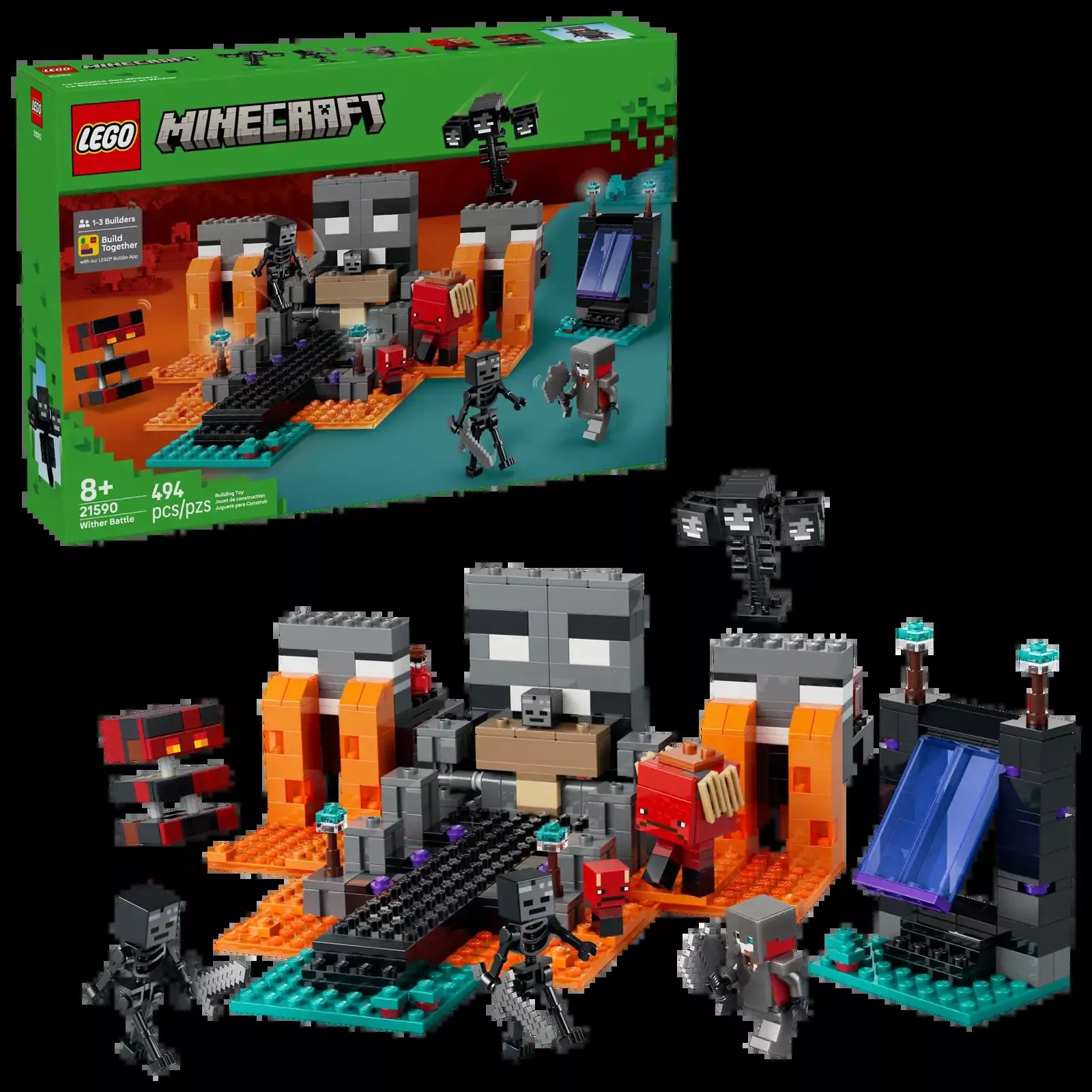 Lego Minecraft Wither Battle