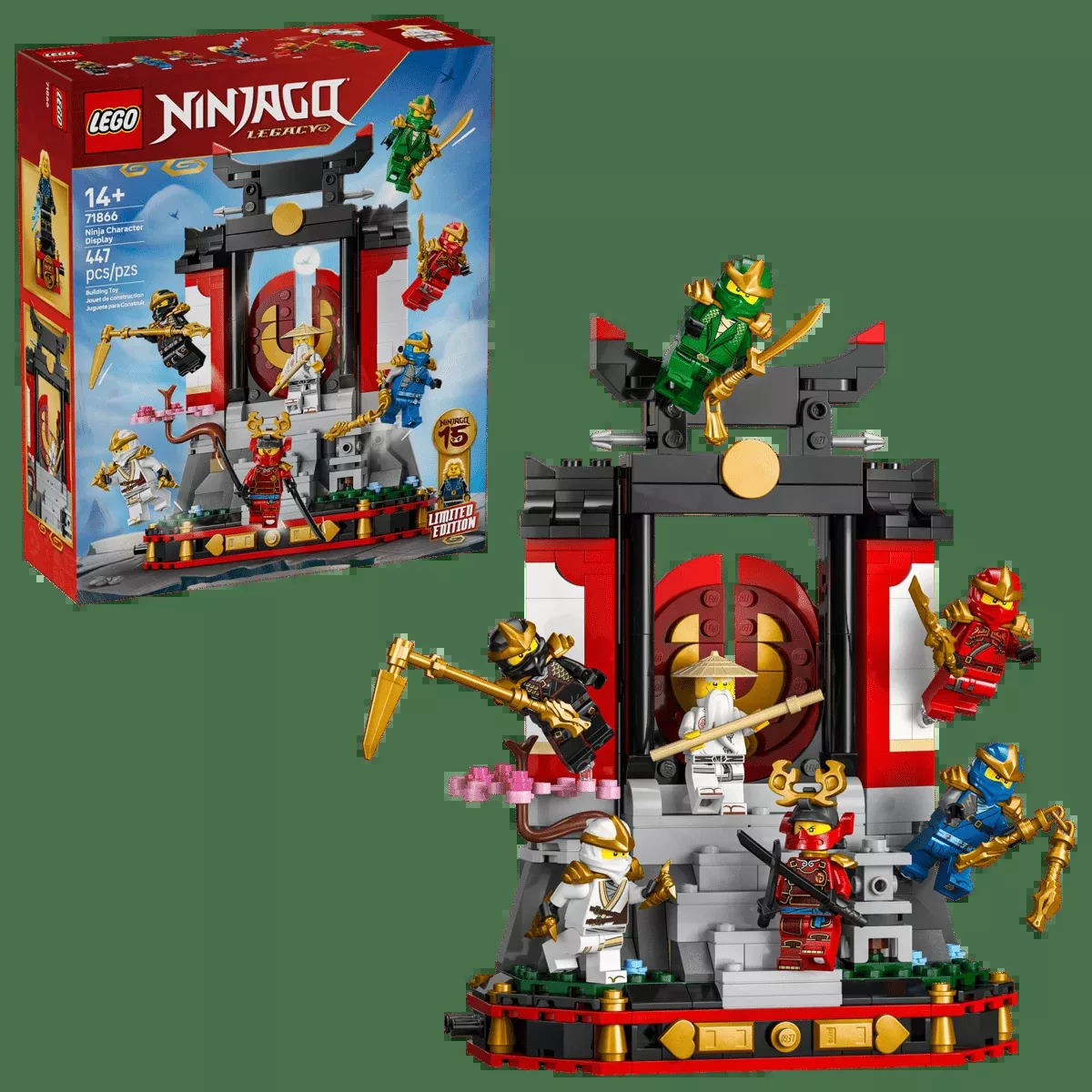 Lego Ninjago Ninja Character Display 15th Anniversary