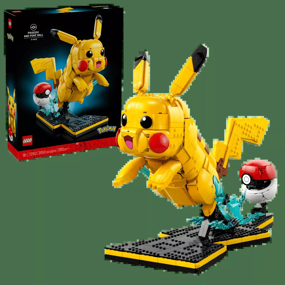 Lego Pokémon Pikachu and Poké Ball