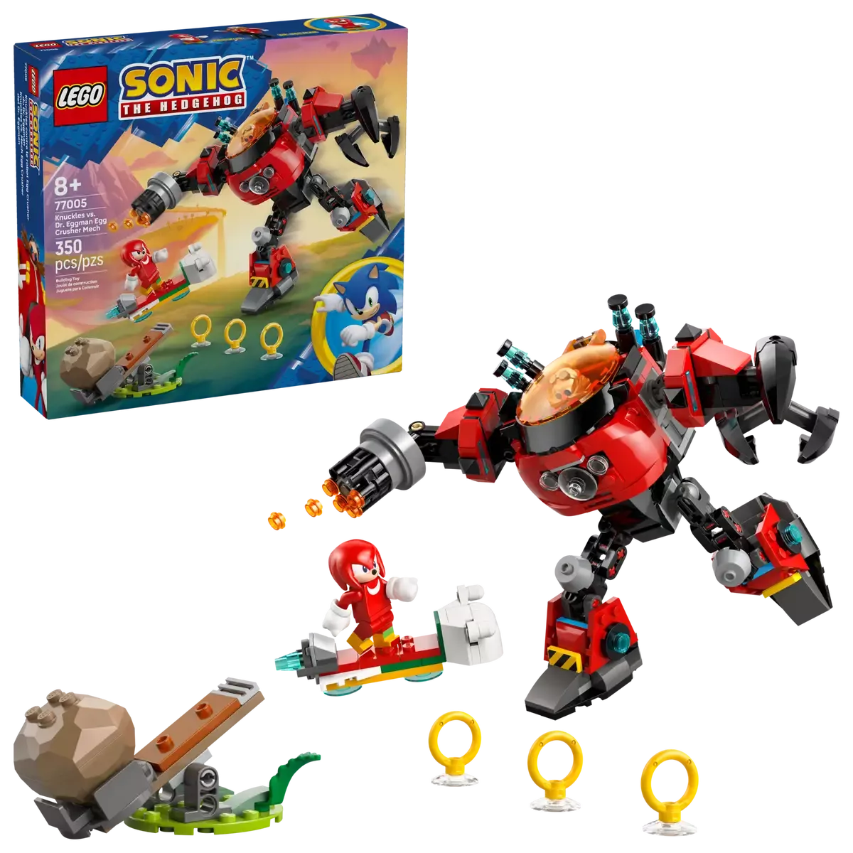 LEGO - Sonic The Hedgehog Knuckles vs Dr Eggman Egg Crusher Mech 77005