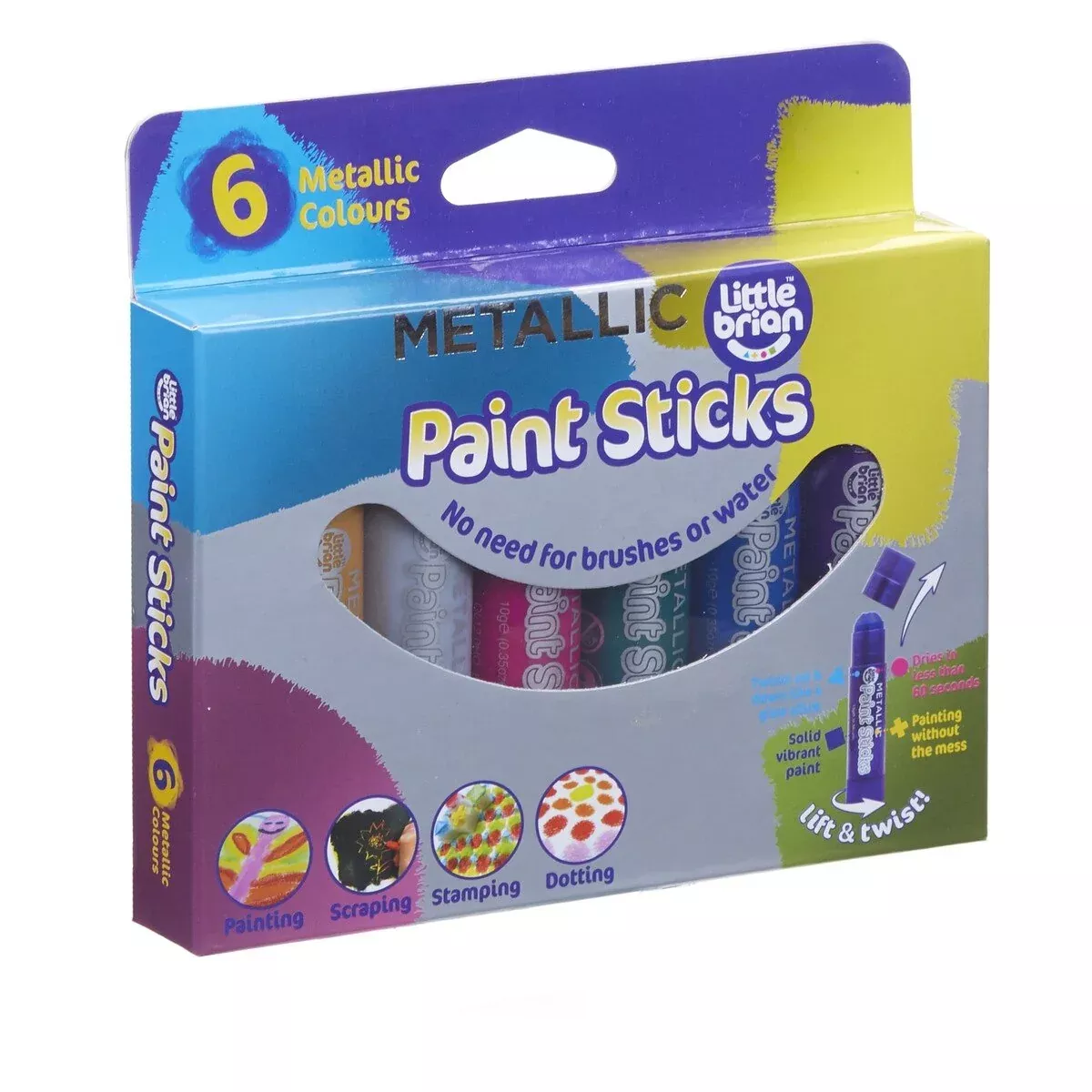 Little Brian - Paint Sticks (6) - Metallic