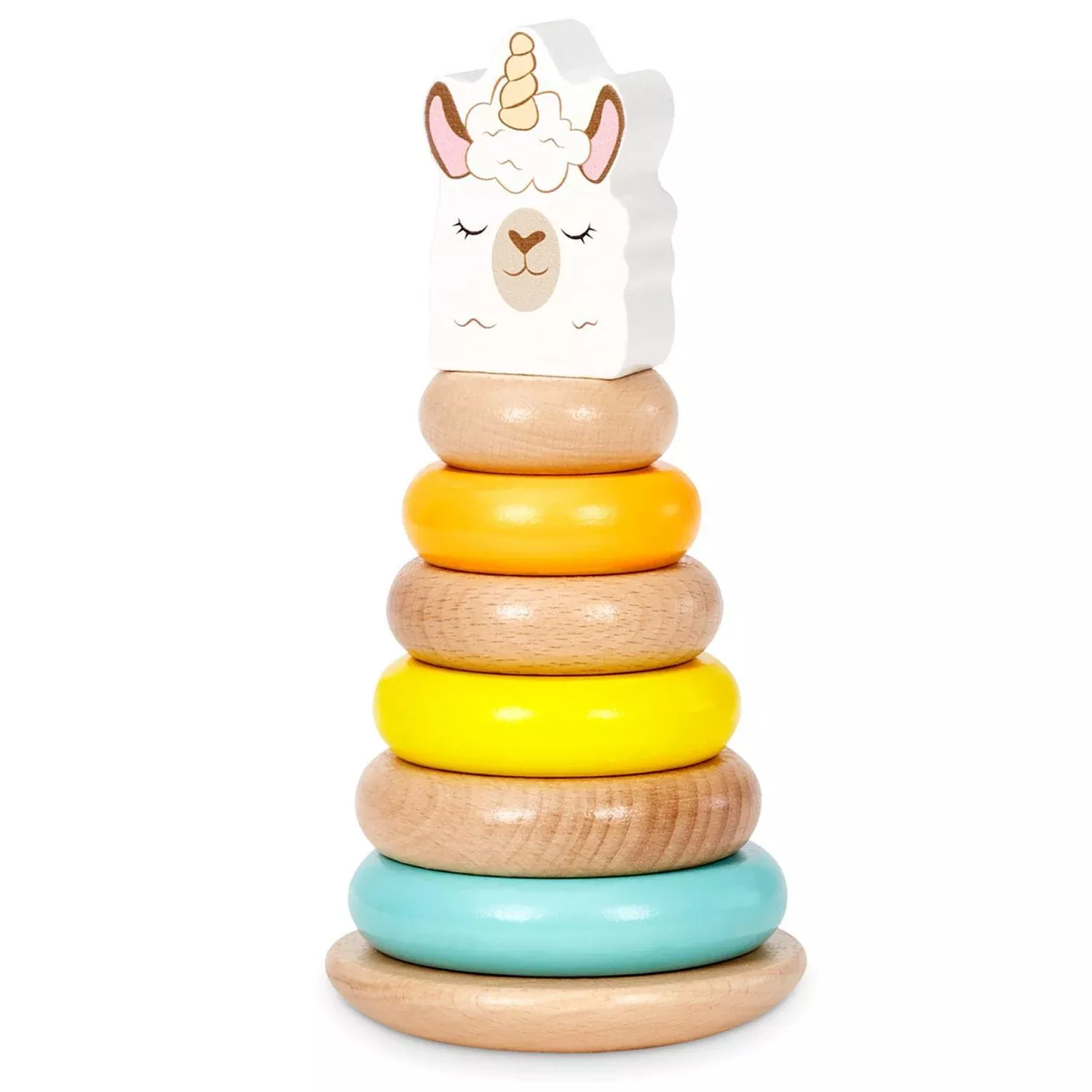 Little Tikes - Wooden Critters Shape Stacker - Llama