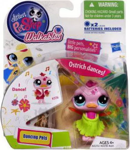 Littlest Pet Shop Walkables Dancing Pets Ostrich Figure