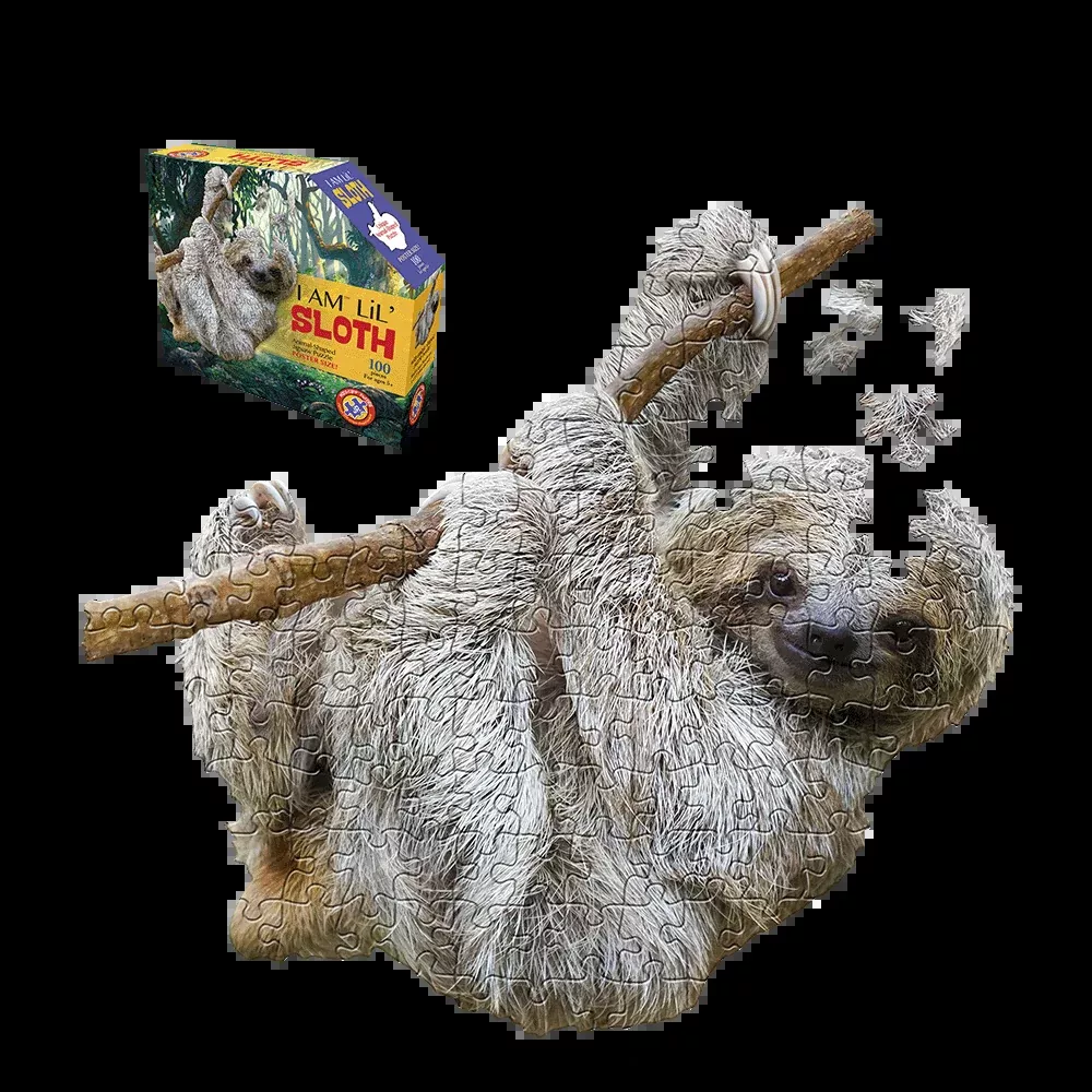 Madd Capp Jungle Animals Sloth Jigsaw Puzzle - 100 pc
