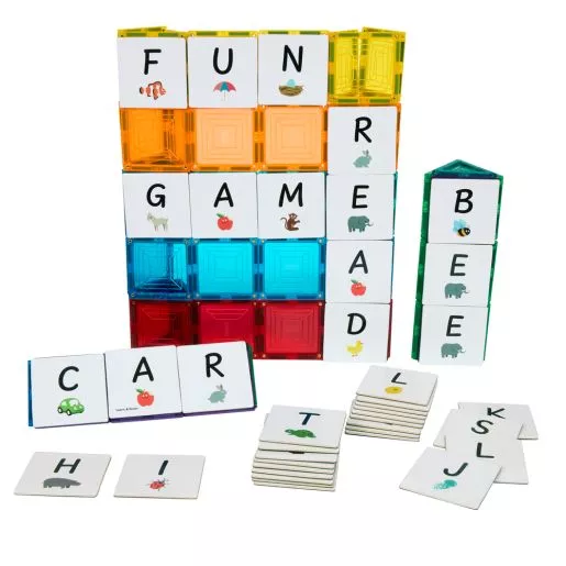 Magnetic Tile Toppers - Alphabet Uppercase - 40pcs