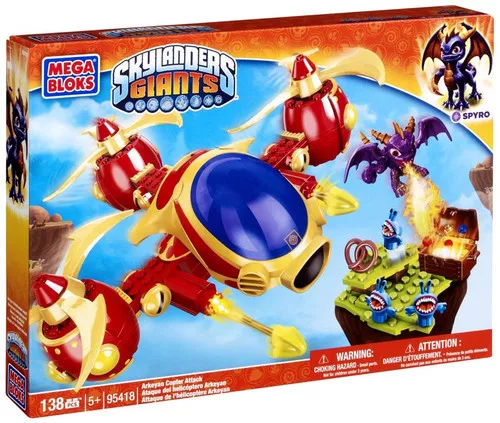 Mega Bloks Skylanders Giants Arkeyan Copter Attack Set #95418