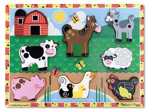 Melissa & Doug - Chunky Puzzle - Farm Animals