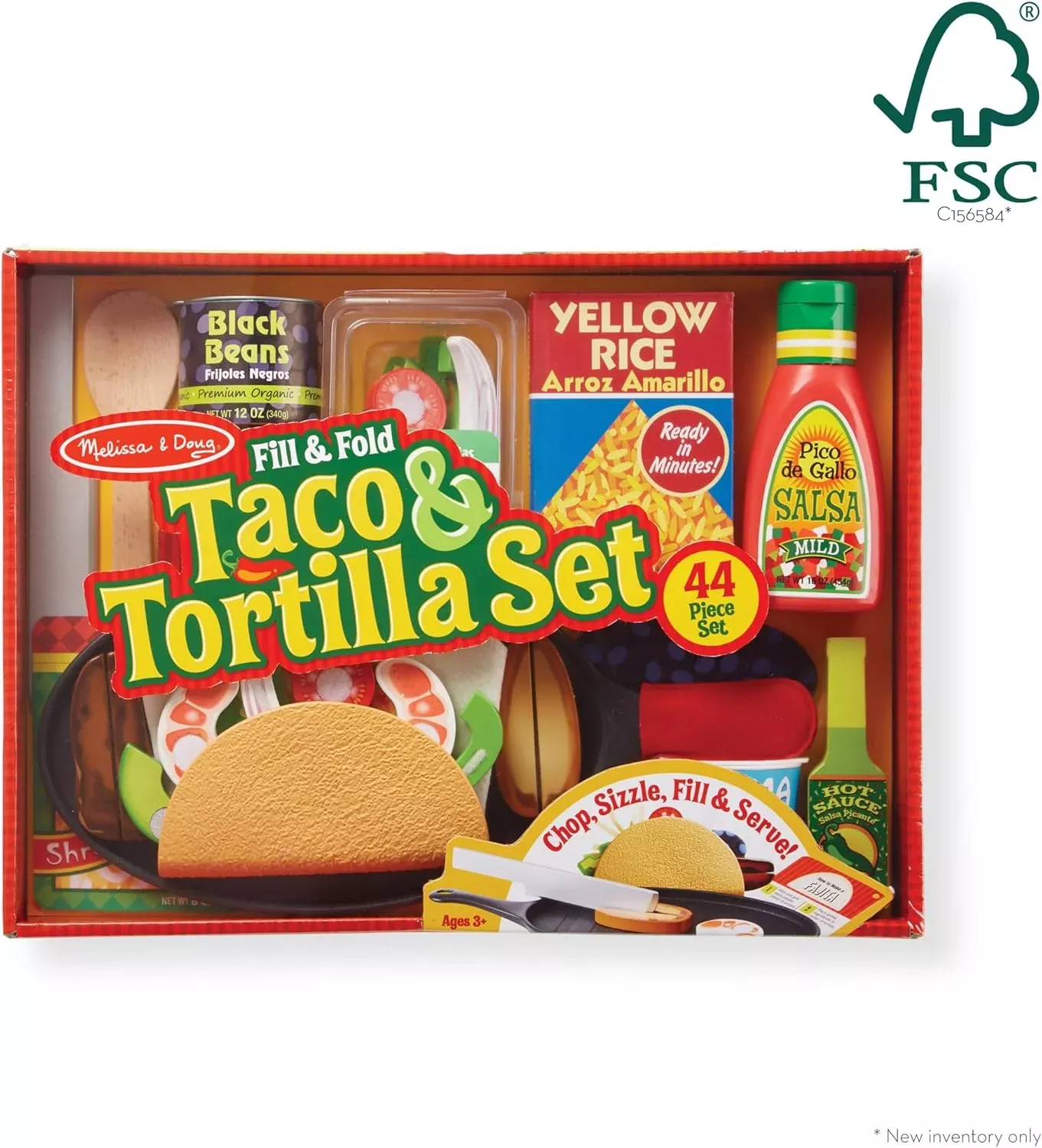 Melissa & Doug - Fill & Fold Taco & Tortilla Set