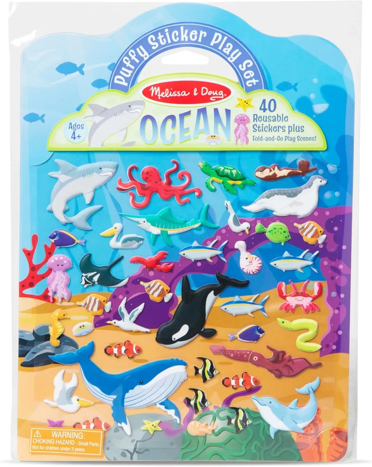 Melissa & Doug - Reusable Puffy Sticker Play Set - Ocean