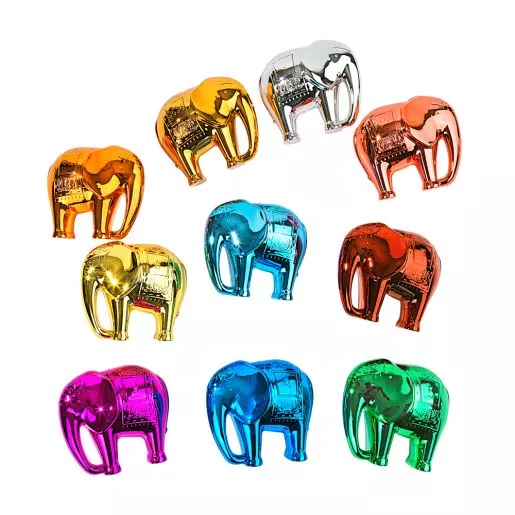 Metallic Elephant Number & Counting Set 1-10