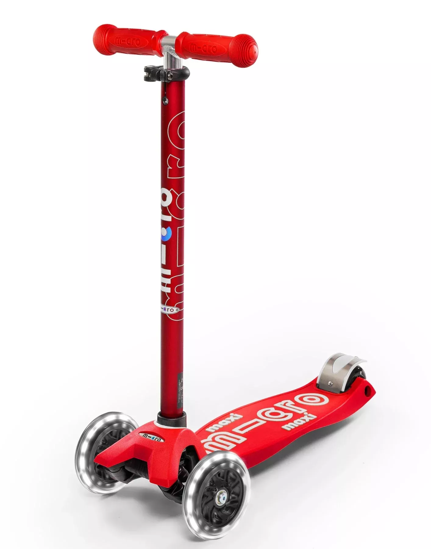 Micro - Maxi Deluxe LED Scooter - Red