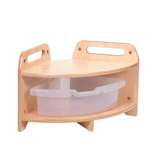 Millhouse™ Low Level 90 Degree Corner Unit with 1 Clear Tray